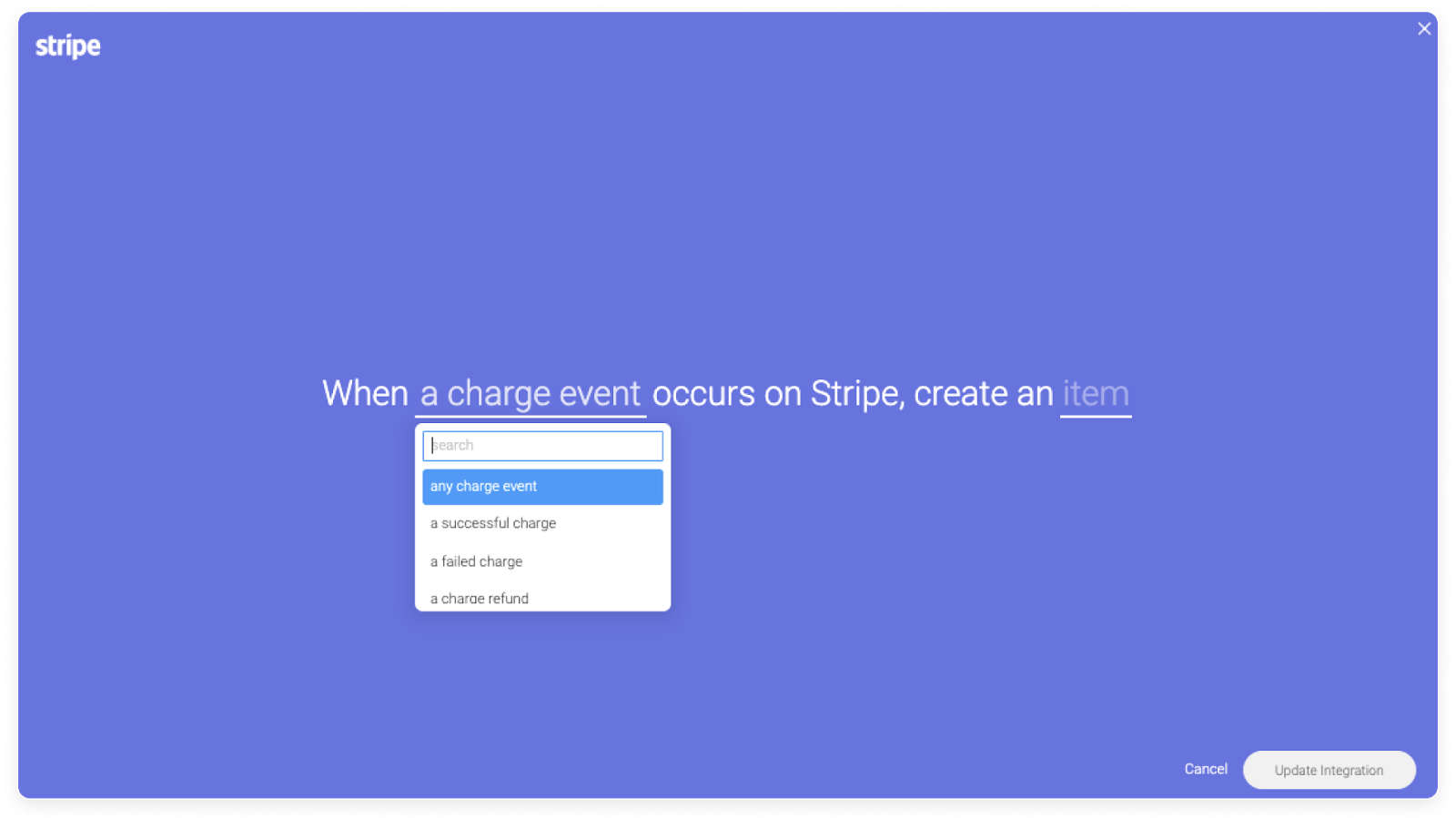 monday.com Stripe integration