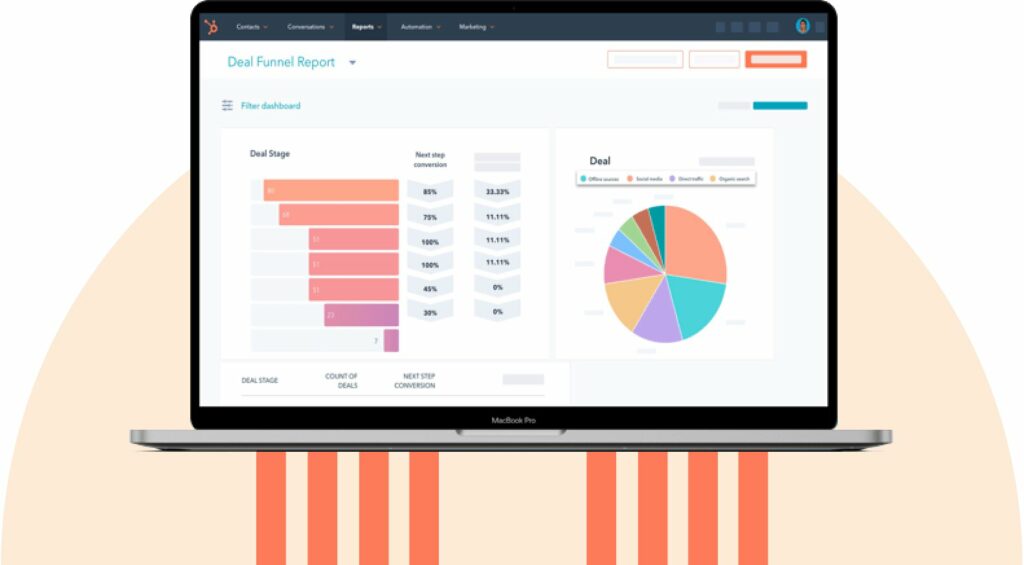 A screenshot showing Hubspot CRM for startups. 