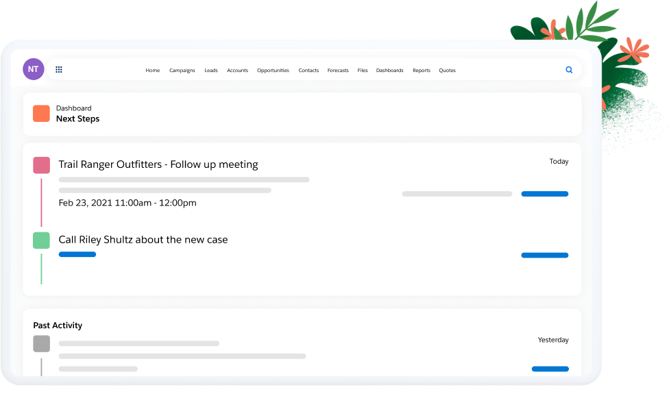 A screenshot showing Salesforce Essentials as an option of a CRM for startups. 