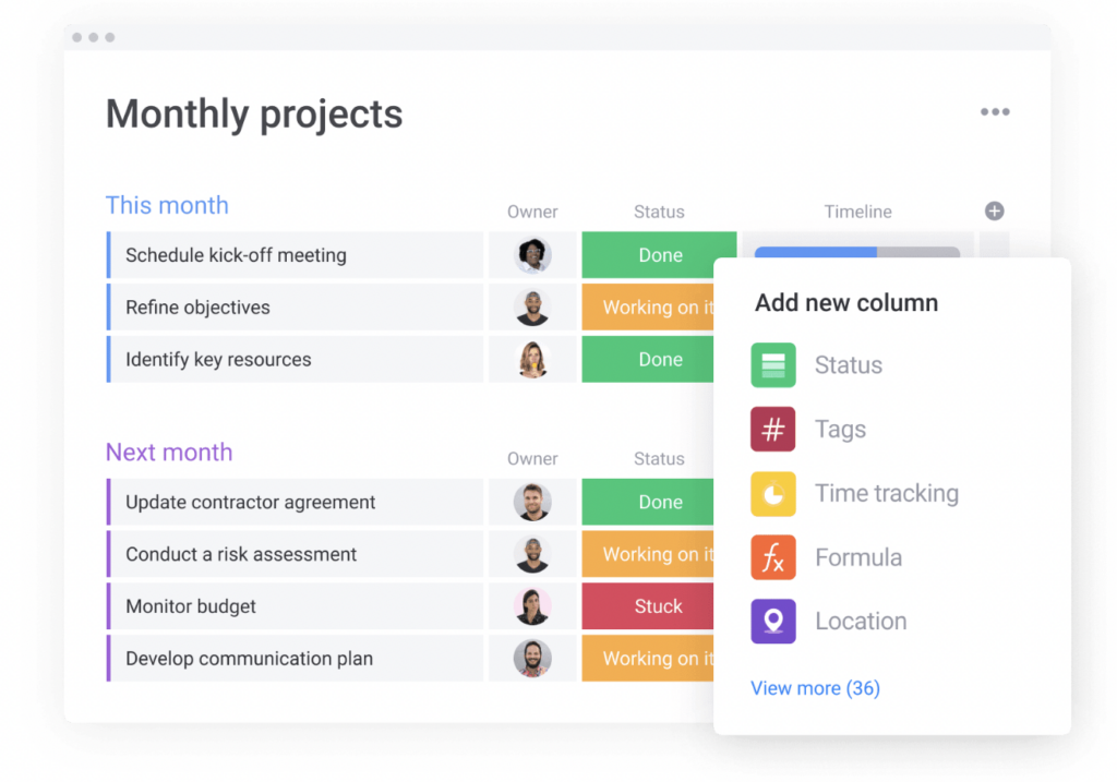 a shared to-do list like this one shows you exactly where everyone is at every step of a project