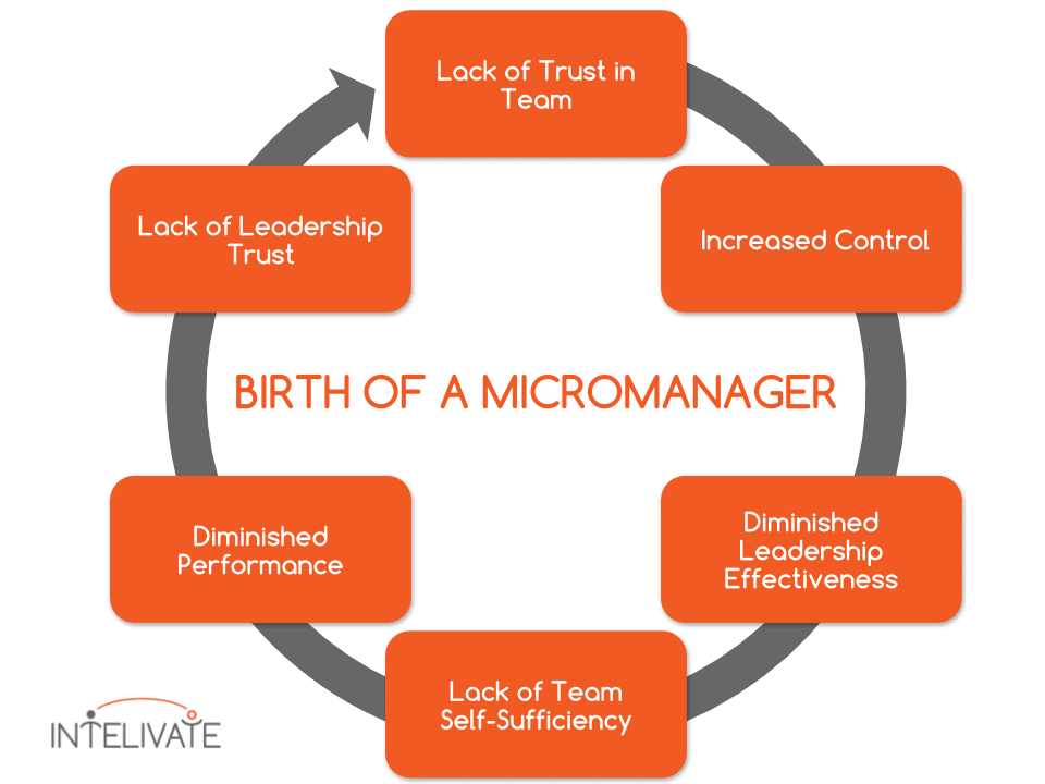Visual representation of how micromanagers are born