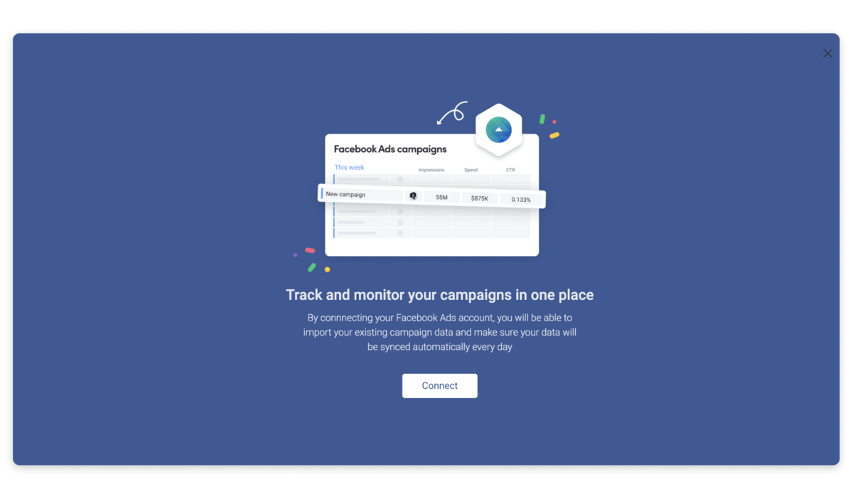 Image of monday.com's Facebook Ads integration
