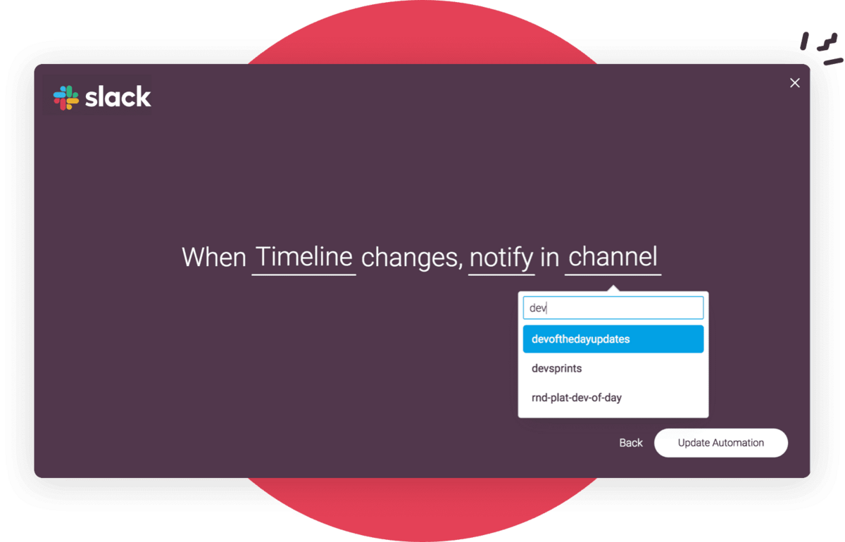 monday.com's Slack integration in action