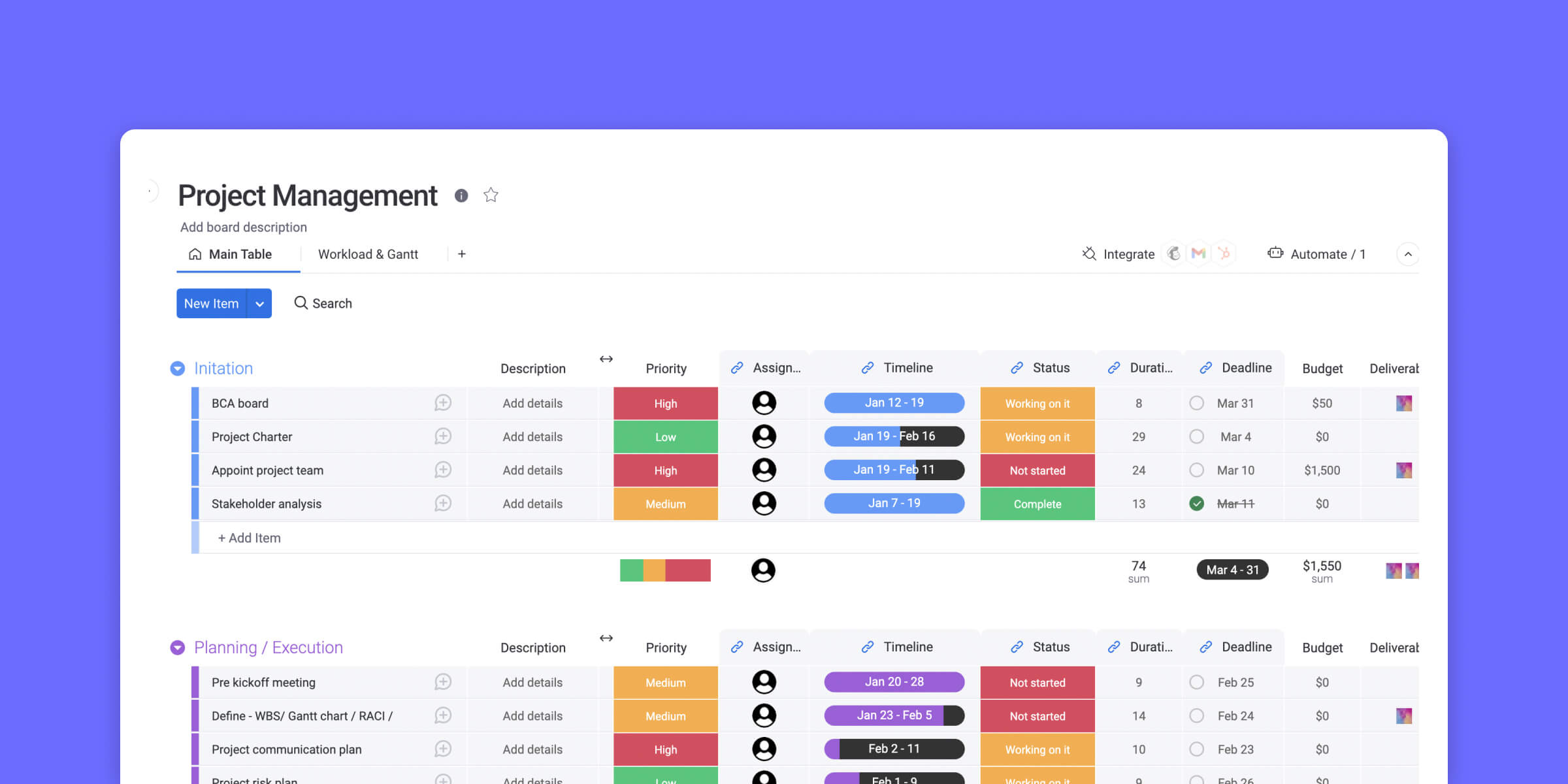 How To Create A Project Management Template In Excel