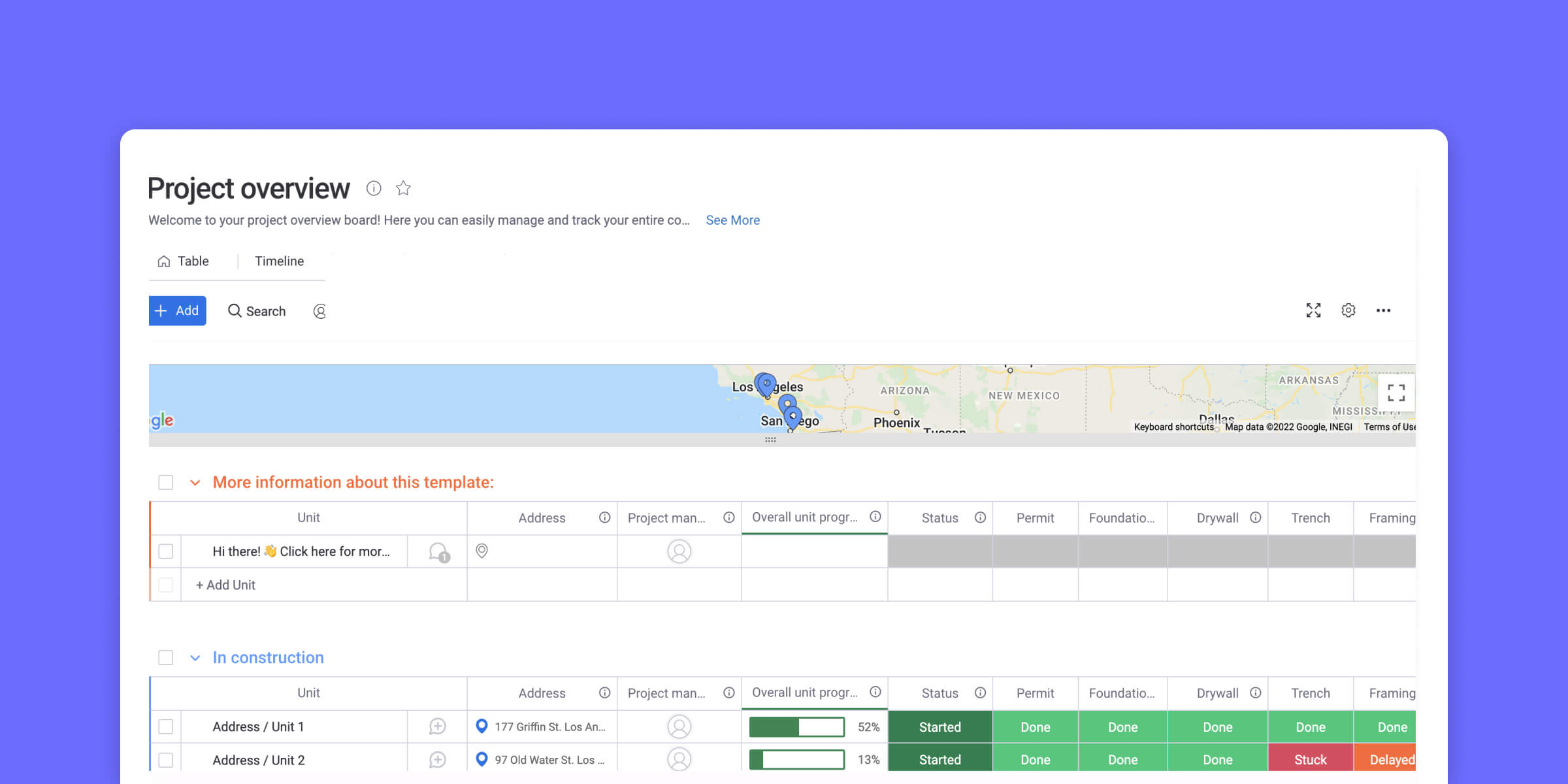 free excel construction templates