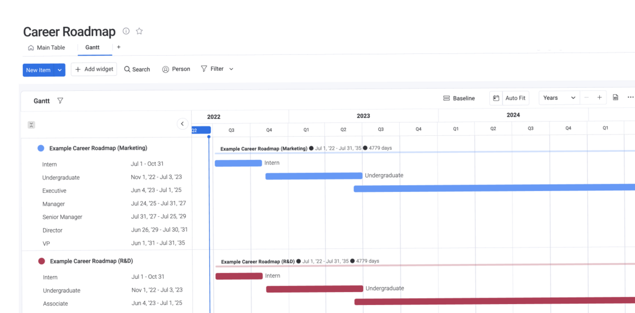 career planning template