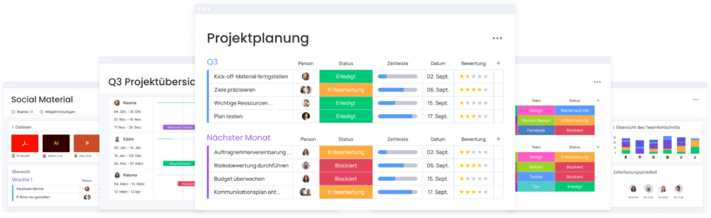 Projektplanung Ansichten