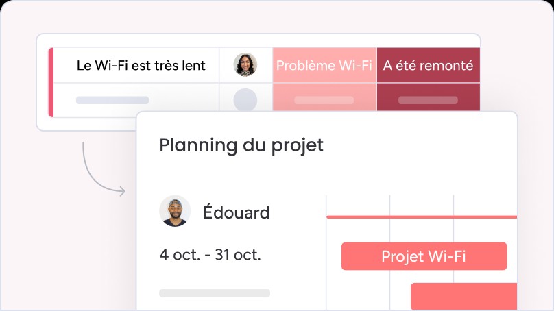 Passez des besoins de service à l'action avec monday Service