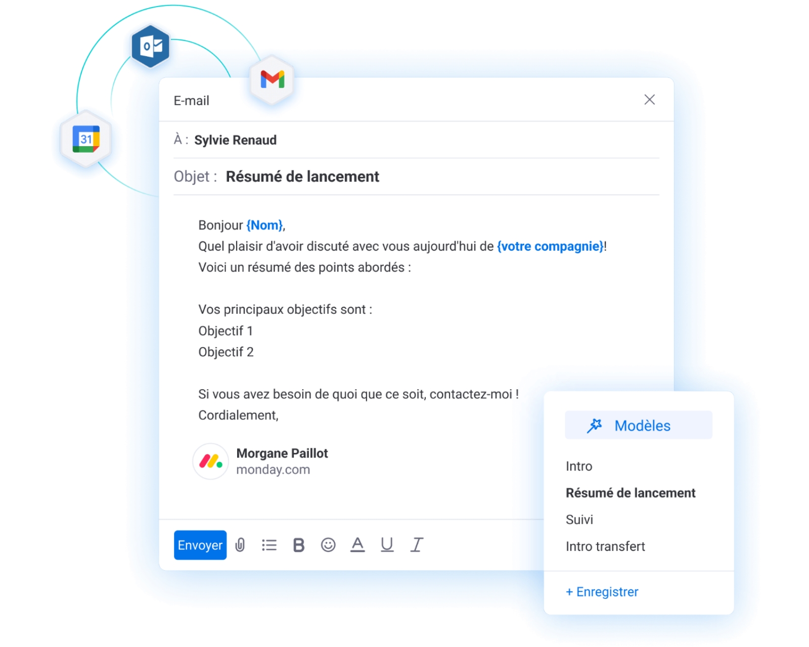 Transformez tous vos processus de travail en automatisations efficaces avec l’IA de monday CRM