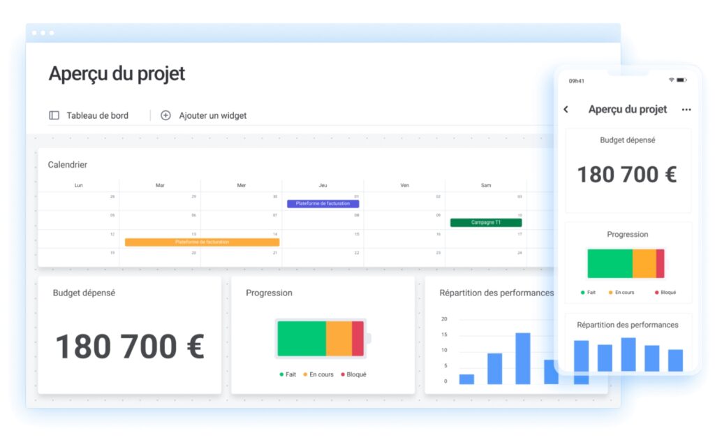 Synchronisez facilement monday CRM avec plus de 200 applications et outils métiers et profitez-en même en déplacement avec notre application mobile