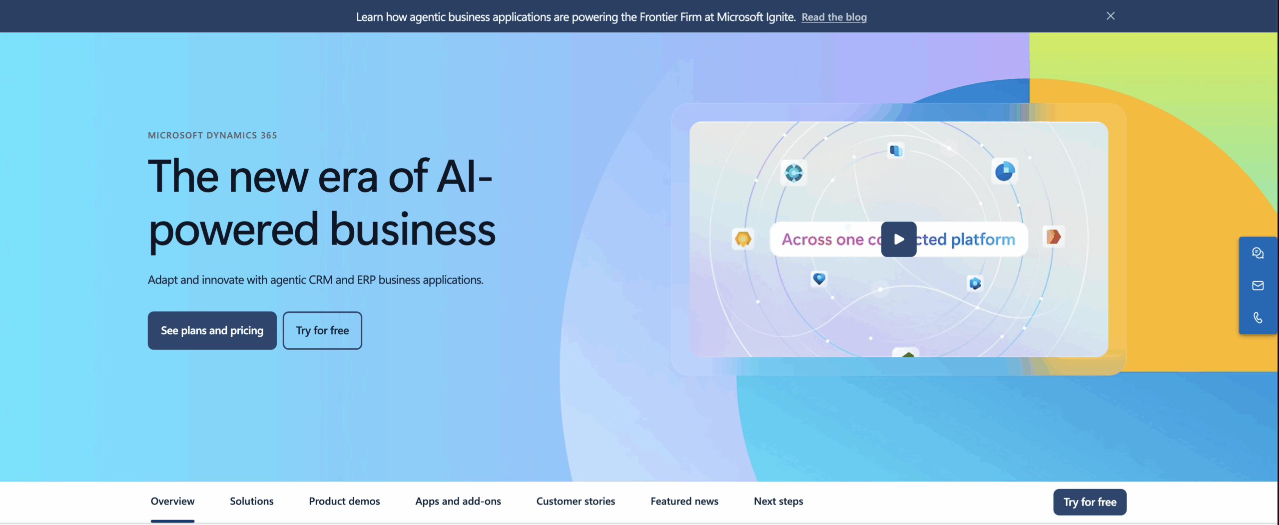 Microsoft Dynamics 365 Screenshot