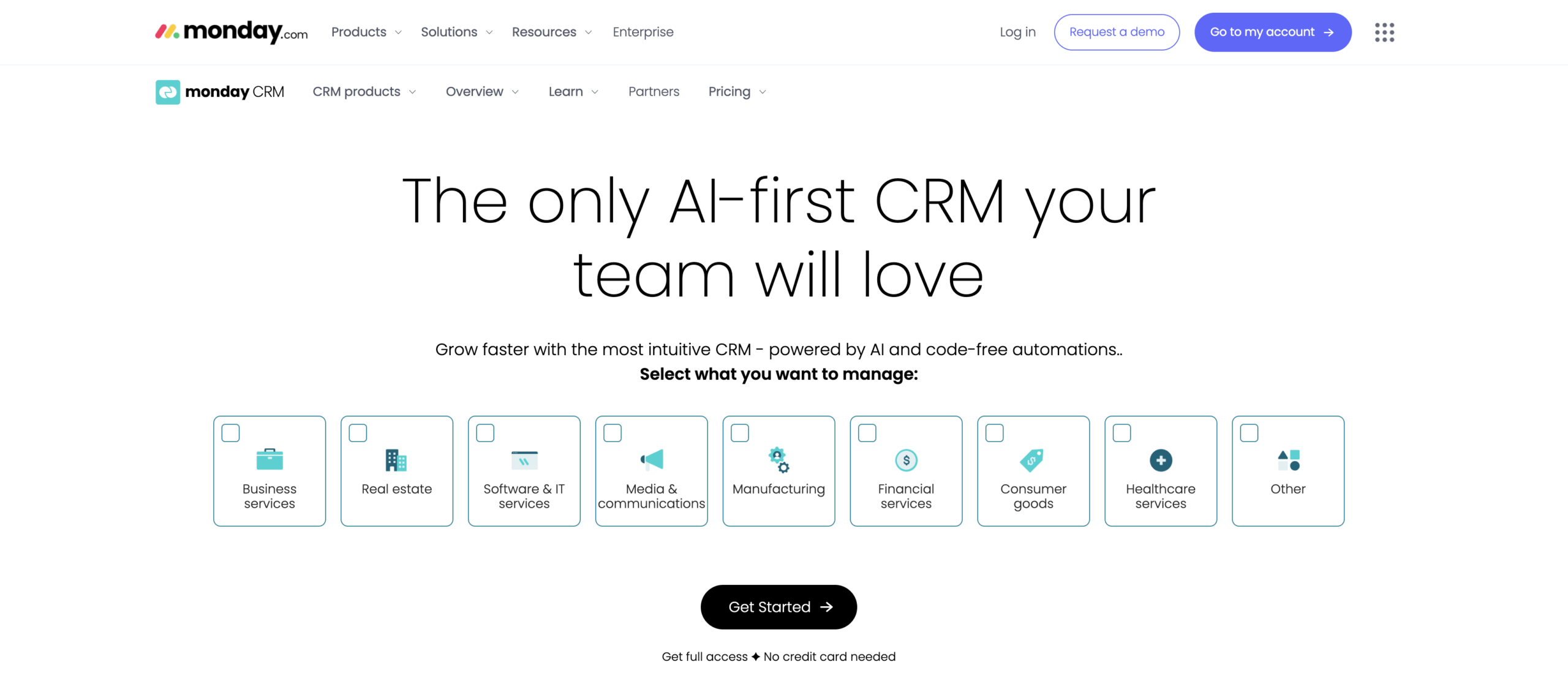 Monday CRM Screenshot