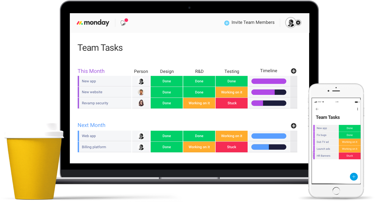 mobile desktop task management
